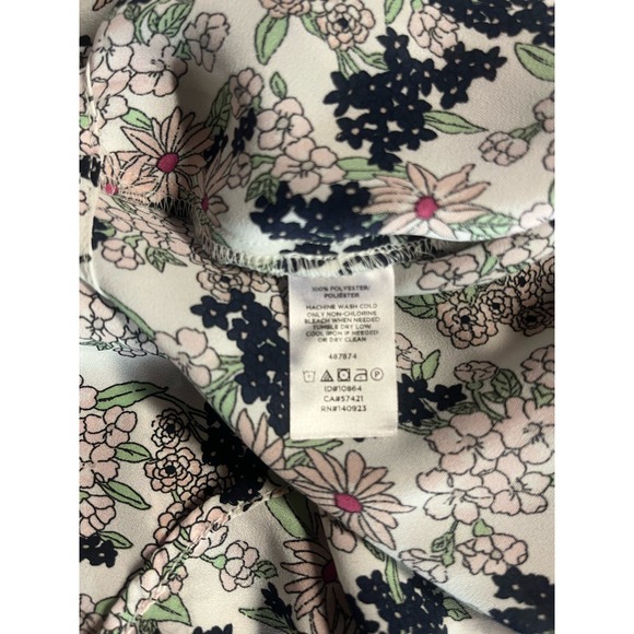 Ann Taylor blouse long sleeve floral size Small button down front - Picture 4 of 7